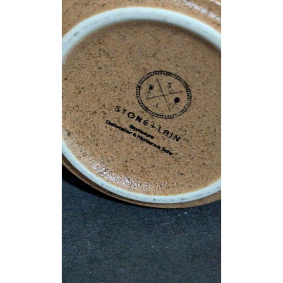 Stone + Lain Set Of 2 Ceramic Mugs 12 Oz Rustic Brown & White Gradient Finish - Picture 6 of 9